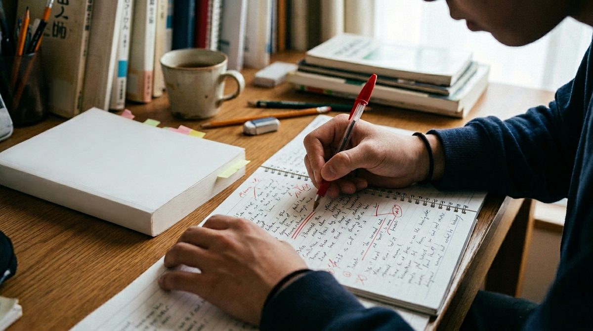 ミスを分析し、繰り返し学習することの大切さを強調する